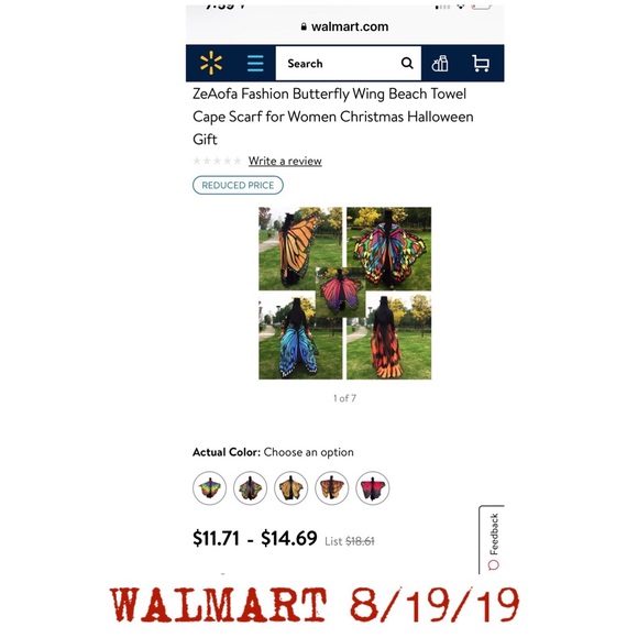 MAKE AN OFFER‼️ New butterfly scarf. - Picture 5 of 5